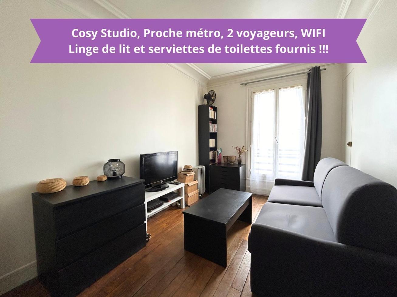 Cosy Studio - Proche Metro - 2 Voyageurs Apartment Levallois-Perret Exterior photo